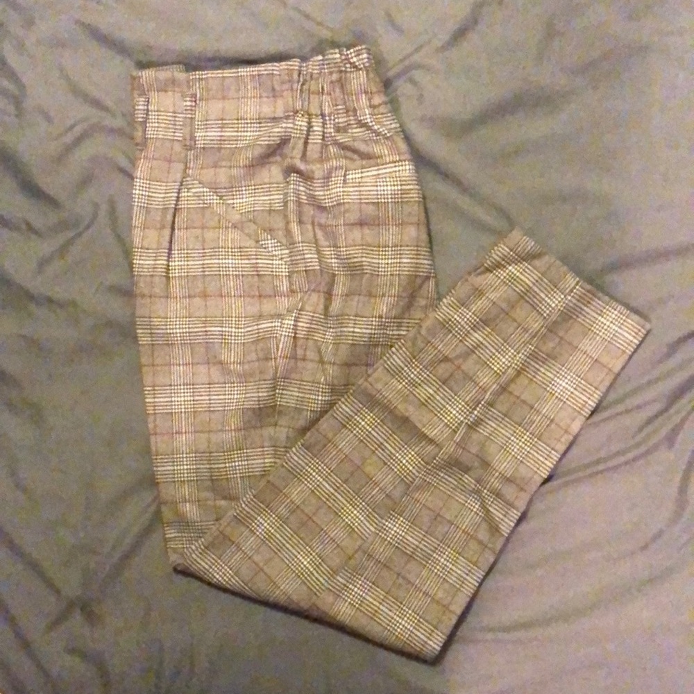 Paper bag waist trousers